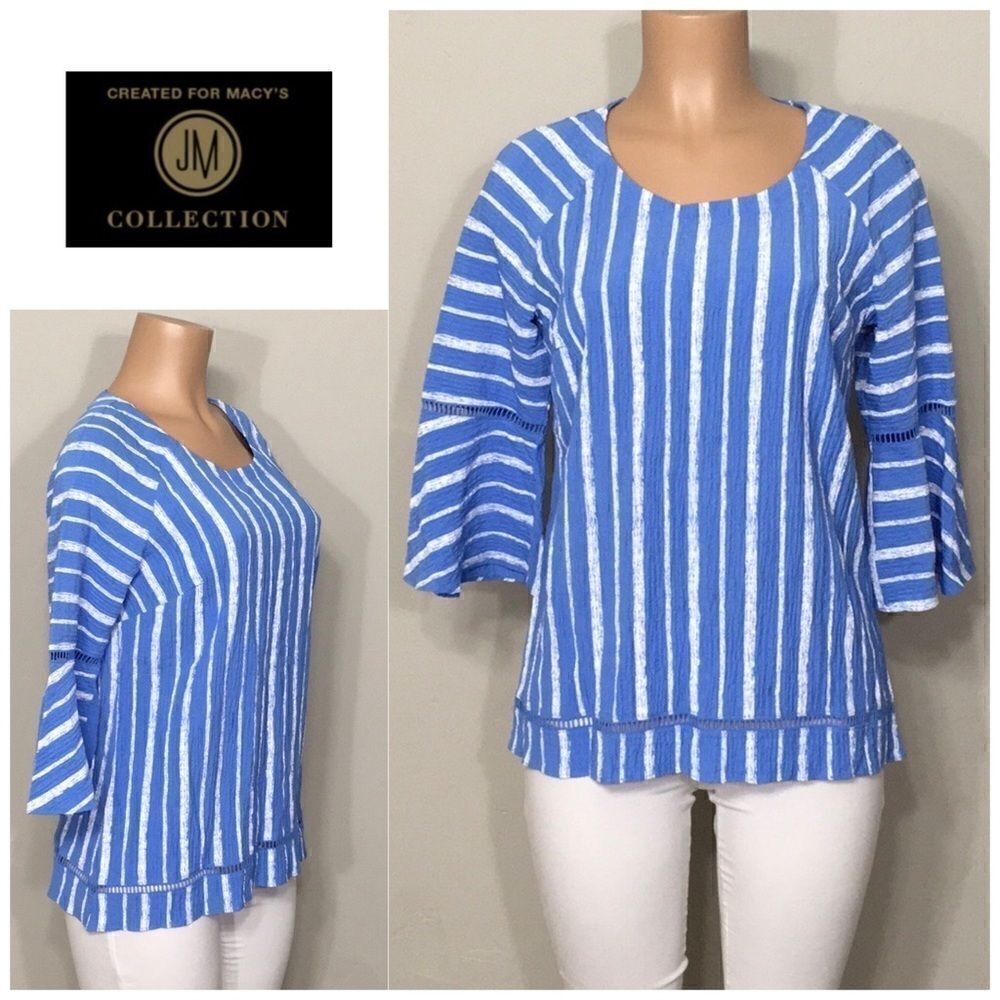 JM Collection stripe top. NWOT